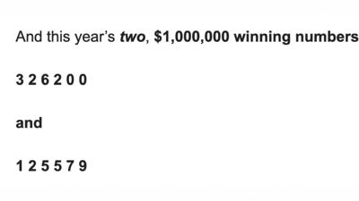 The 2025 Idaho $1,000,000 Raffle Winning Numbers